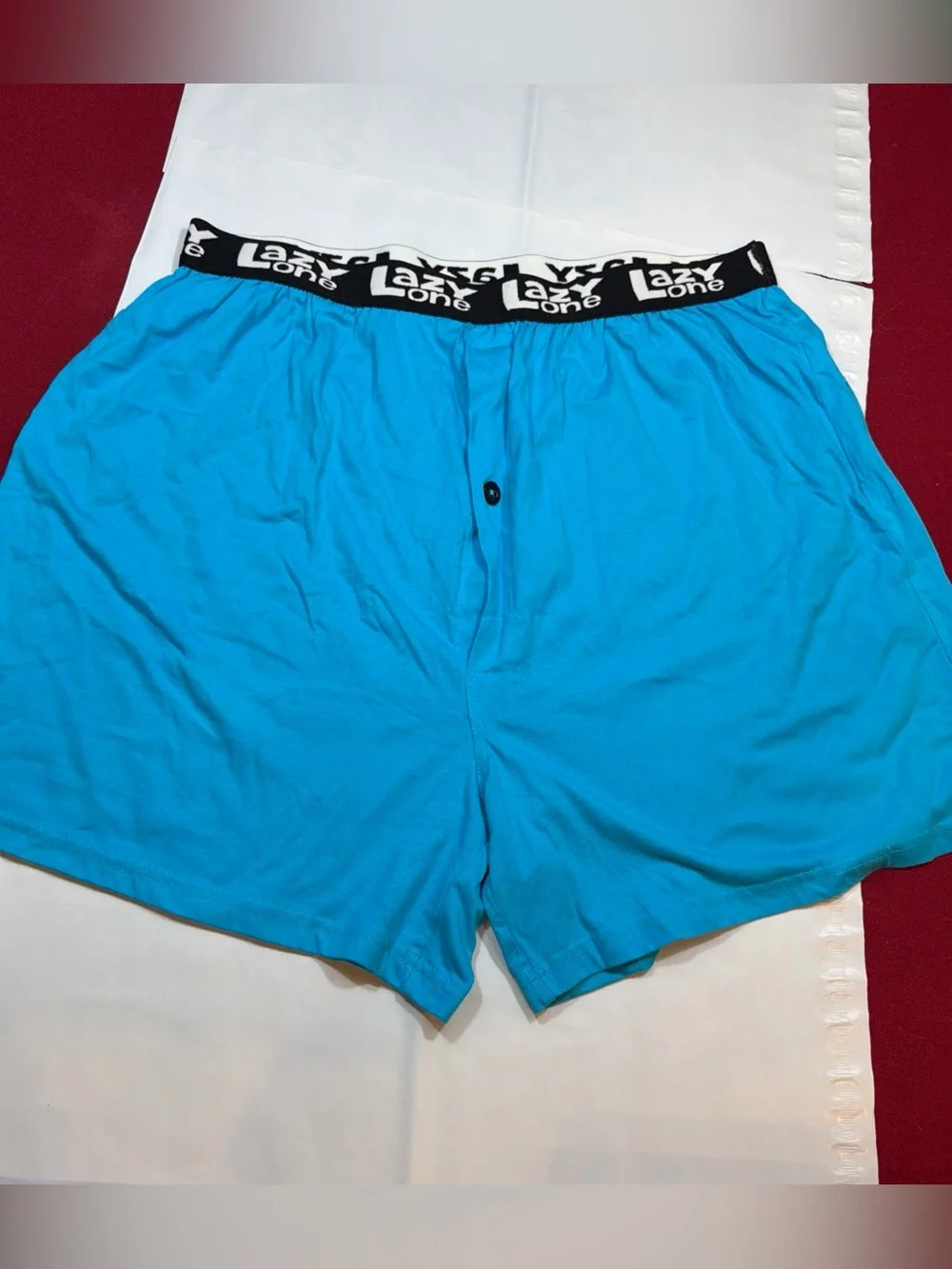 Lazy One FUNNY BLUE Boxer shorts PJ lounge shorts Silent but Deadly Snake Men XL